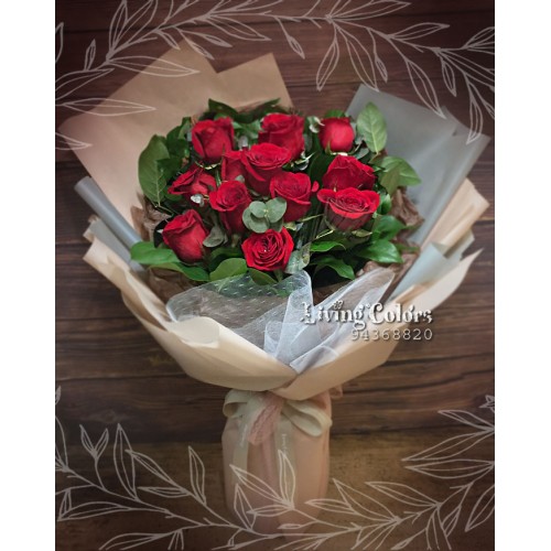 Red Roses Bouquet 